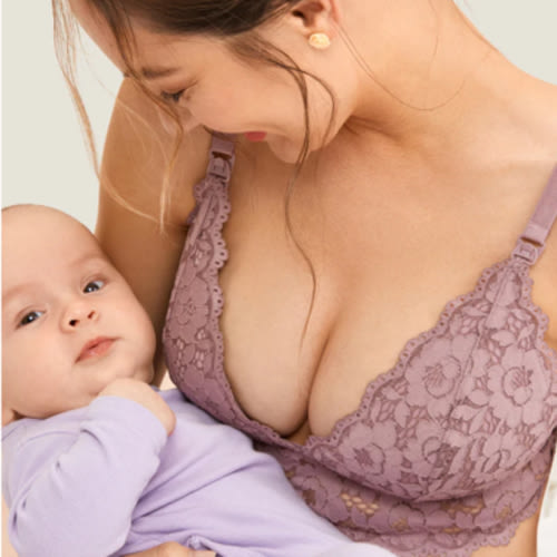 Lace Plunge Nursing Bralette