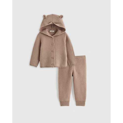 100% Organic Cotton Sweater Set in Oatmeal