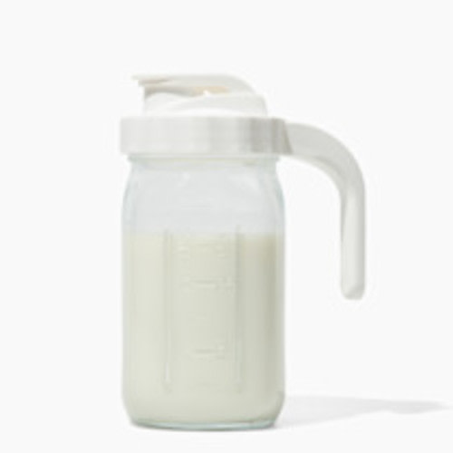 Sprucely Glass Milk Pitcher