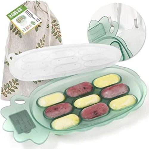 haakaa Silicone Baby Food Tray - Breastmilk Homemade Baby Food Mold - Baby  Fresh Food Freezer Tray - Ice Cube Tray - - 4m+ Baby Toddler Kid - Blush