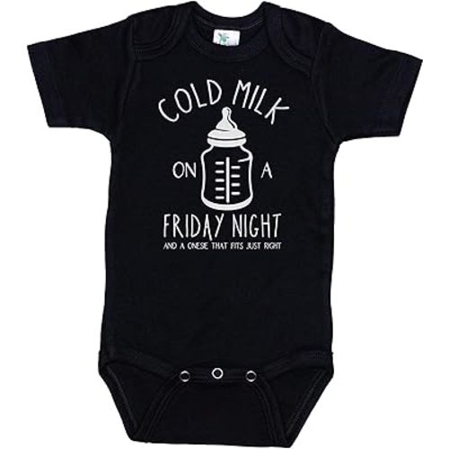 Ebenezer Fire Country Music Onesie/Cold Milk On A Friday Night/Unisex Newborn Bodysuit