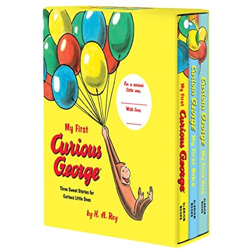 My First Curious George 3-Book Box Set: My First Curious George, Curious George: My First Bike, Curious George: My First Kite: A Playful Introduction to Curious George