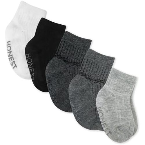 HonestBaby Baby Multipack Cozy Socks Sustainably Made for Infant, Newborn Baby, Toddler, Kids Boys', Girls', Unisex