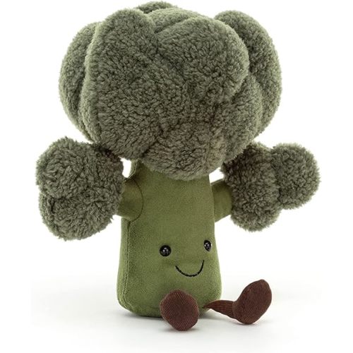 Jellycat Amuseables Broccoli Stuffed Toy, 10 inches | Vegetable Plush | Fun Gift Idea
