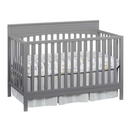 Oxford Baby Harper 4-in-1 Convertible Crib, Dove Gray, GREENGUARD Gold Certified, Wooden Crib
