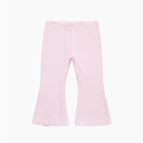RIBBED MODAL KIDS FLARE PANTS - BALLERINA – SET ACTIVE