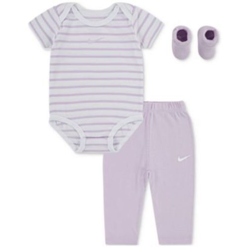 Baby Boy or Girl Bodysuit, Pants & Terry Socks, 3 Piece Gift Set - navy blue