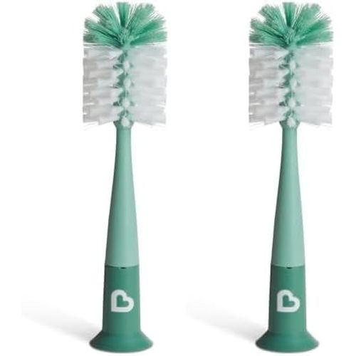 Munchkin® Bristle™ Bottle Brush, Modern Design, Sage (Pack of 2)