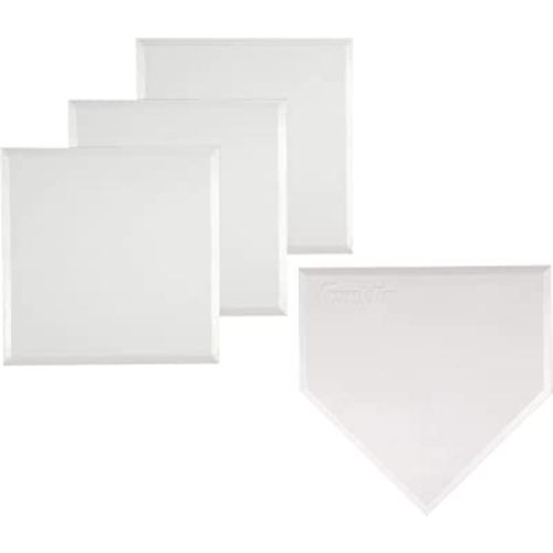 Franklin Sports MLB Baseball Base Set - Throw Down Rubber Bases for Baseball + Softball with Home Plate - Portable Backyard Baseball, Softball, Kickball Bases