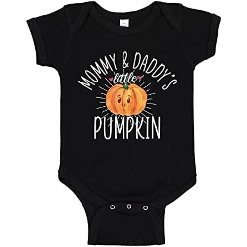Mommy and Daddy's Little Pumpkin Baby One Piece Or Toddler T-Shirt Cute Autumn Baby Clothes