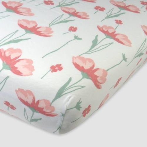 Honest Baby Organic Cotton Fitted Crib Sheet - Bright White