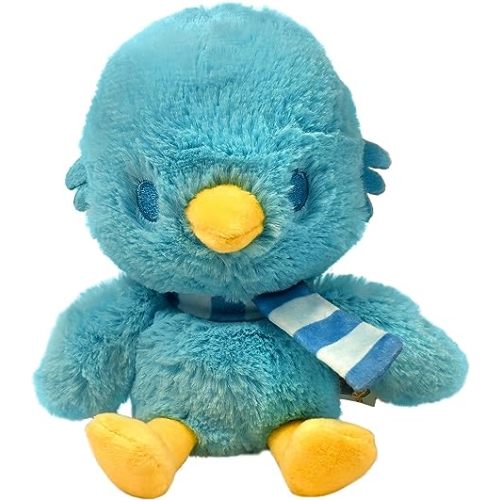 KIDS PREFERRED Harry Potter Ravenclaw Blue Raven Plush Stuffed Animal with Blue Stripped Scarf Hogwarts House Collectible for Babies, Toddlers, and Kids 6 Inches