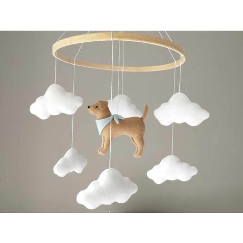 Dog baby mobile, Labrador mobile nursery, Golden retriever mobile, Baby mobile boy, Puppy cot mobile, Labrador Nursery Decor, Baby gift