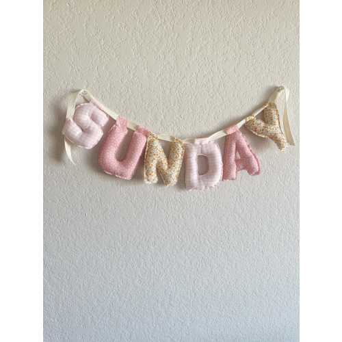 Fabric name banners