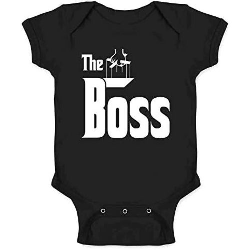 Pop Threads The Boss Logo Funny Gift Baby Toddler Kids Girl Boy T-Shirt