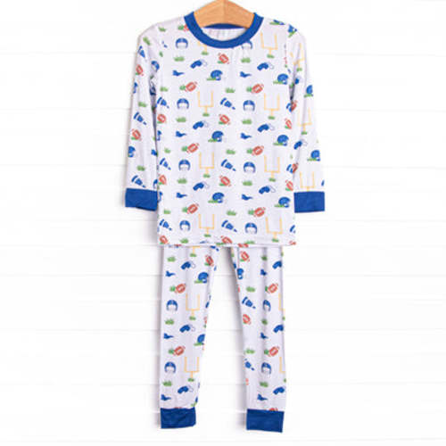Down Field Dreamer Bamboo Pajama Set, Blue – Stitchy Fish