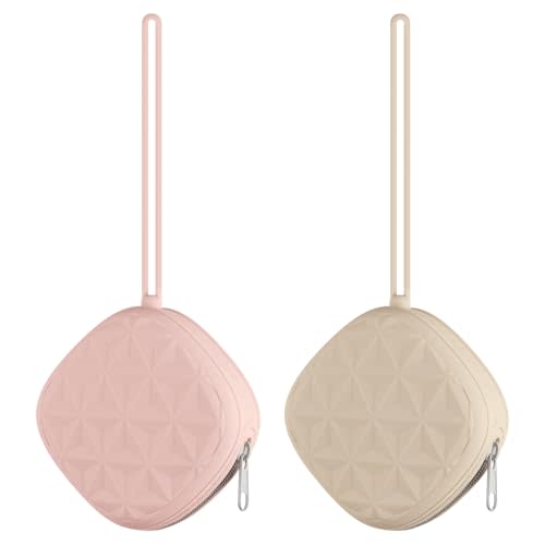 Silicone Pacifier Case for Diaper Bag, Newborn Baby Pacifier Holder Case For Boys & Girls (Color 4)