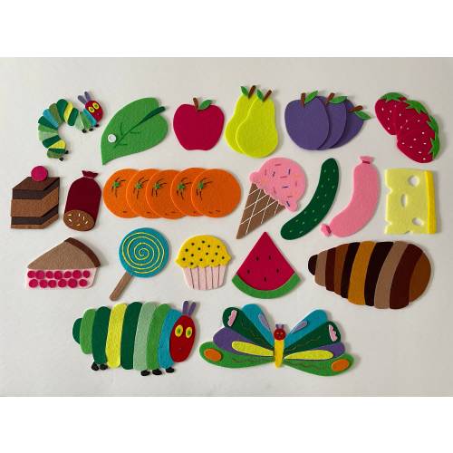 The very hungry caterpillar - felt story, flannel board, storytime, circle time, ece, children, preschool, daycare, kindergarten