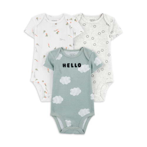 Carter's Child of Mine Baby Unisex Bodysuits, 3-Pack, Sizes Preemie-18 Months