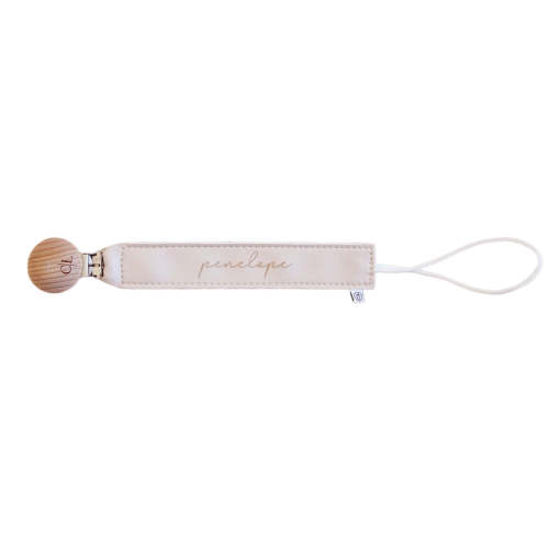 Personalized Leather Pacifier Clip | All Colors