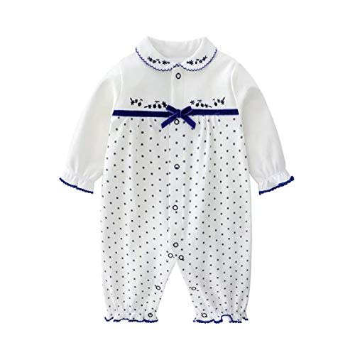 Baby One Piece Romper Soft Cotton Sleepwear Footed Jumpsuit for 0-12 Month Infant