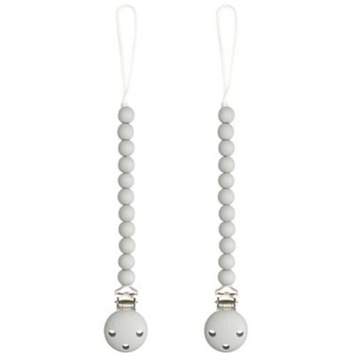 Pacifier Clip for Boys and Girls by Comfy Cubs, Color: Grey