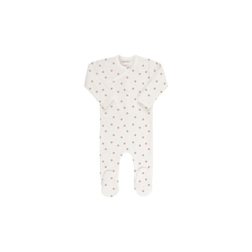 Baby Cotton Ribbed Zipper Footie, 6M