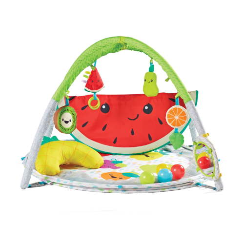 Infantino 4-in-1 Jumbo Ball Pit & Play Mat, Baby Gym, Age Group 0-9 Months, Multicolor Fruit