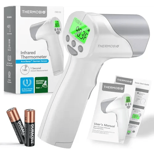 Medical Grade FSA HSA Approved Heavy Duty Touchless Infrared Forehead Thermometer, for Adults & Baby Digital Thermometer Gun, 1s Instant Results