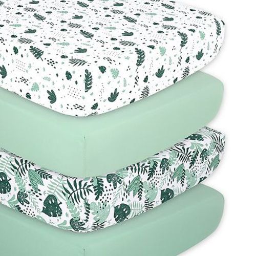 The Peanutshell 4-Pack Botanical Crib Sheets