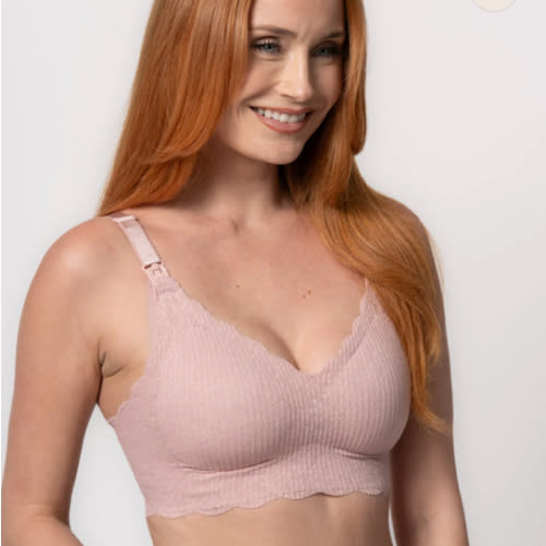 Dusty Rose Lace Nursing Bra