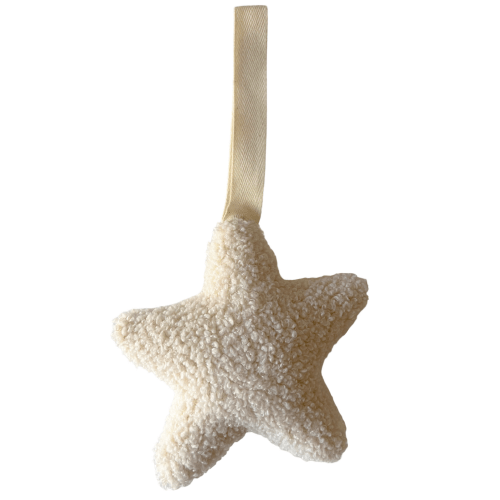 Pacifier Lovey, Ecru Star