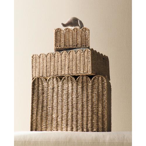 Small & Medium Scalloped Basket
