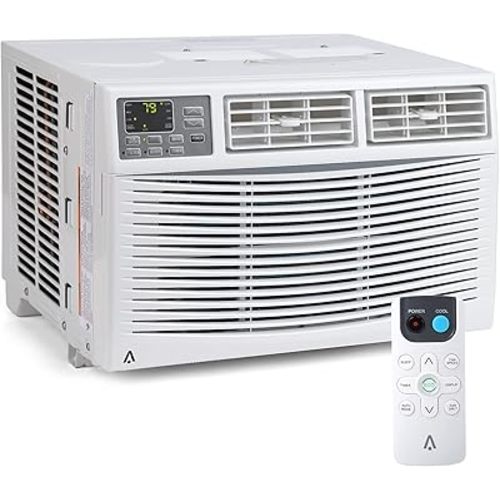 Acekool Smart Window Air Conditioner, 8000 BTU Air Conditioner Window Unit Remote/App Control and Dehumidify Function, Quiet Operation, Energy Savings, Cools 250 Sq.ft, 110-115V