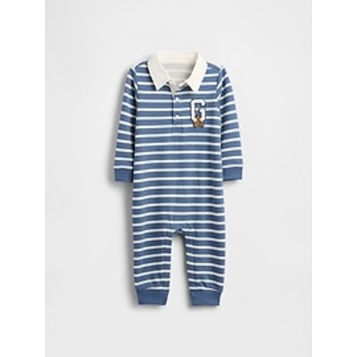 Baby VintageSoft Varsity Bear Logo One-Piece | Gap