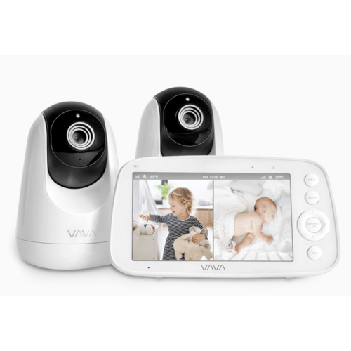 VAVA Split Screen Baby Monitor: Watch Two Rooms at Once
