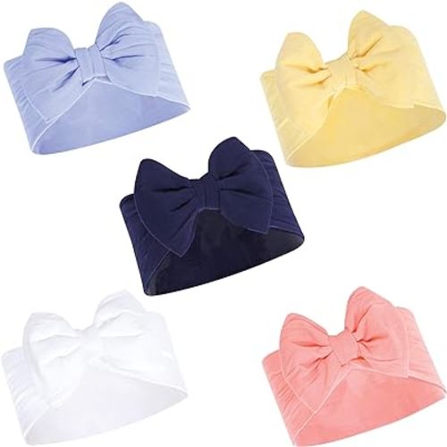 Hudson Baby Cotton and Synthetic Headbands, Size 0-24 Months