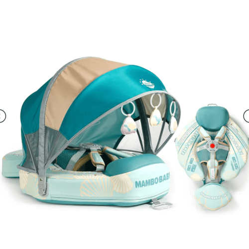 Mambobaby Pool Float with Canopy and Tail Seashell
