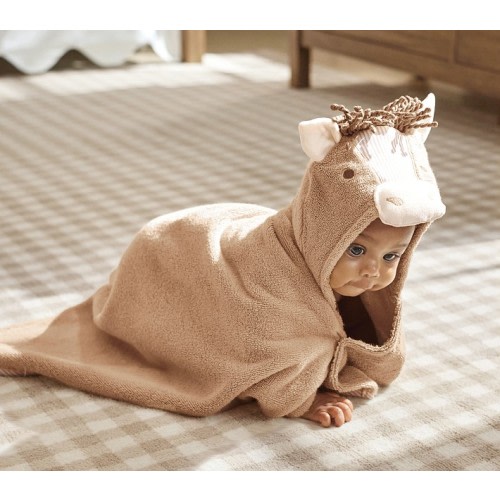 Rylee + Cru Horse Baby Hooded Towel