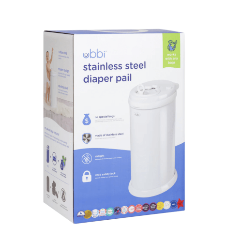 Ubbi Diaper Pail - White