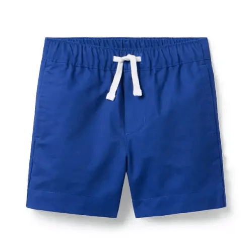Boy Blueberry Field Oxford Pull-On Short by Janie and Jack