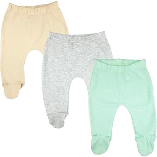 123 Bear Baby Soft Cotton Spandex Pants with Feet
