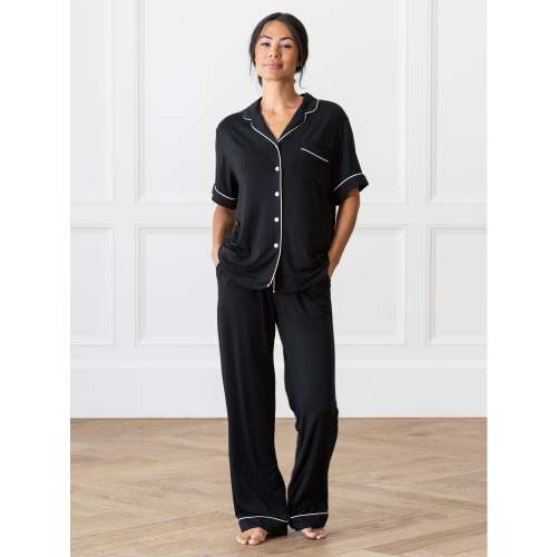Women's Bamboo Stretch-Knit Short Sleeve & Pant PJ Set | Cozy Earth