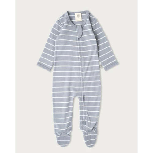 Babu Merino All-In-One - Periwinkle Stripe