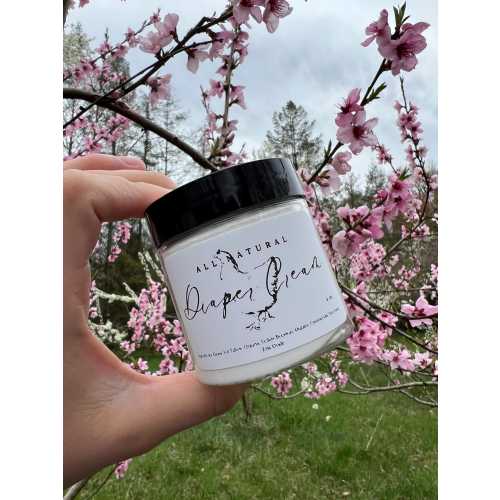 All Natural Diaper Cream Grassfed Tallow Product For Baby Handmade Nontoxic Baby Shower Gift Unscented 2 or 4 oz