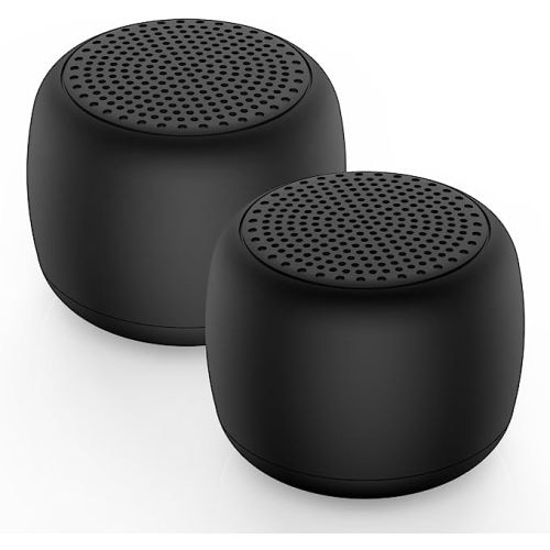 White Noise Machine Babelio Mini Sound Machine for Adults Kids Baby | 15 Non-looping Sounds | Timer | Easy to Pocket and Travel - Black (Pack of 2)
