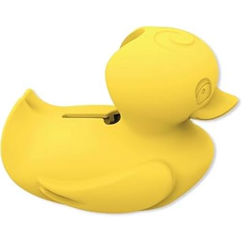 Lulyboo Duck Bath Spout Faucet Cover Safety Guard with Built-in Bubble Bath Dispenser, Baby Faucet Protector for Bathtub Bumps & Burns, Fits Most Faucets & Easy Clean, Ideal Gift for Parents- Yellow
