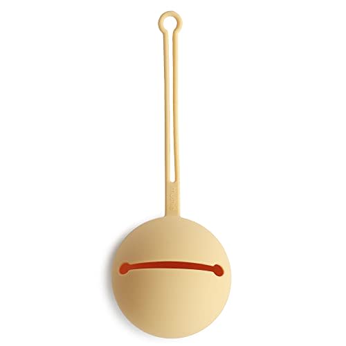 mushie Silicone Pacifier Holder Case (Daffodil)