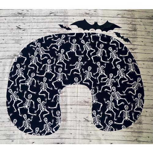 Skeleton Ghost Nursing Pillow Cover Goth Baby Boy Girl