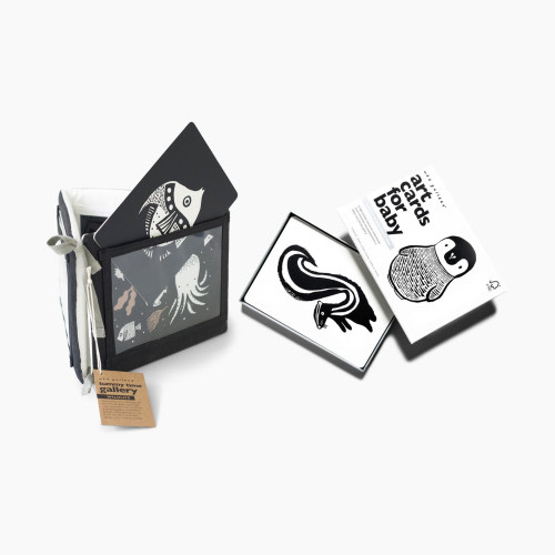 Wee Gallery Tummy Time Gallery & Art Cards Bundle - Black &Amp; White